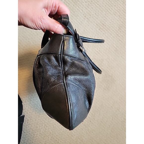 Salvatore Ferragamo Black Leather Bag Purse Authenticated - Picture 7 of 16